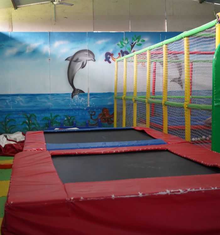 trampoline at Choice Resort Bhopal