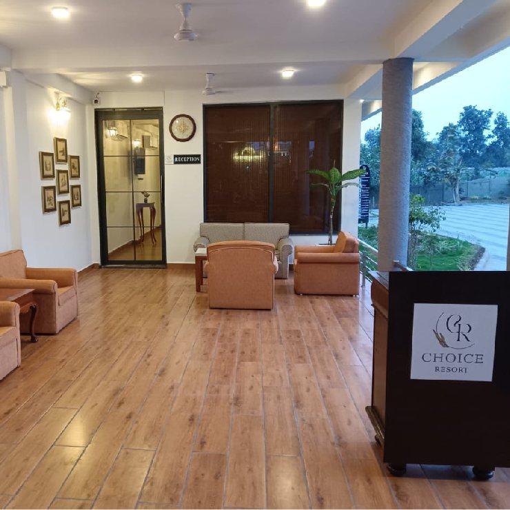 Reception lobby interior at Choice Resort Bhopal