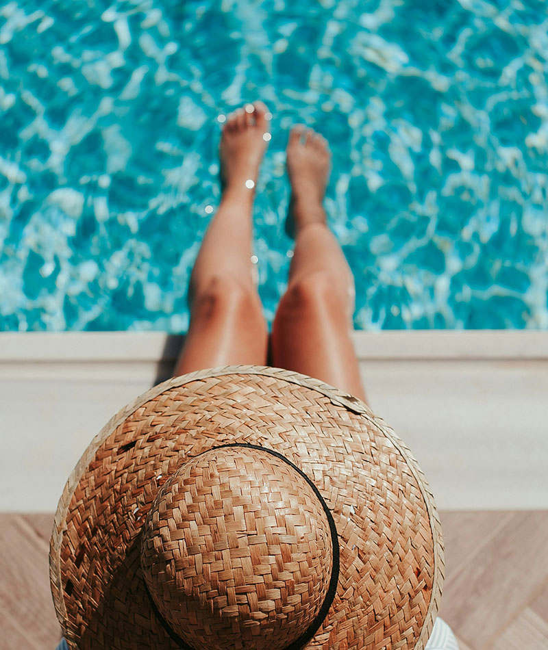 Outdoor swimming pool at Choice Resort Bhopal